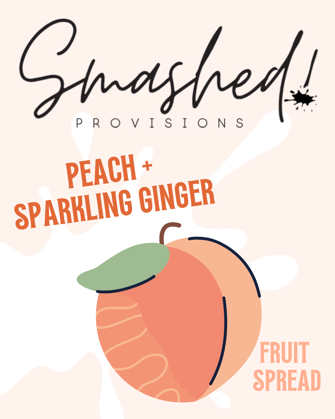 Peach + Sparkling Ginger Fruit Spread